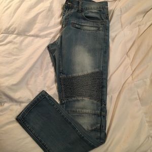 Embellish Biker Jeans